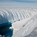 Channel through glacier