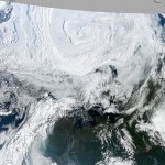 Satellite image of Arctic cyclone