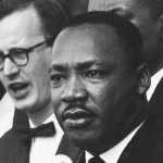 Martin Luther King Jr. speaking.