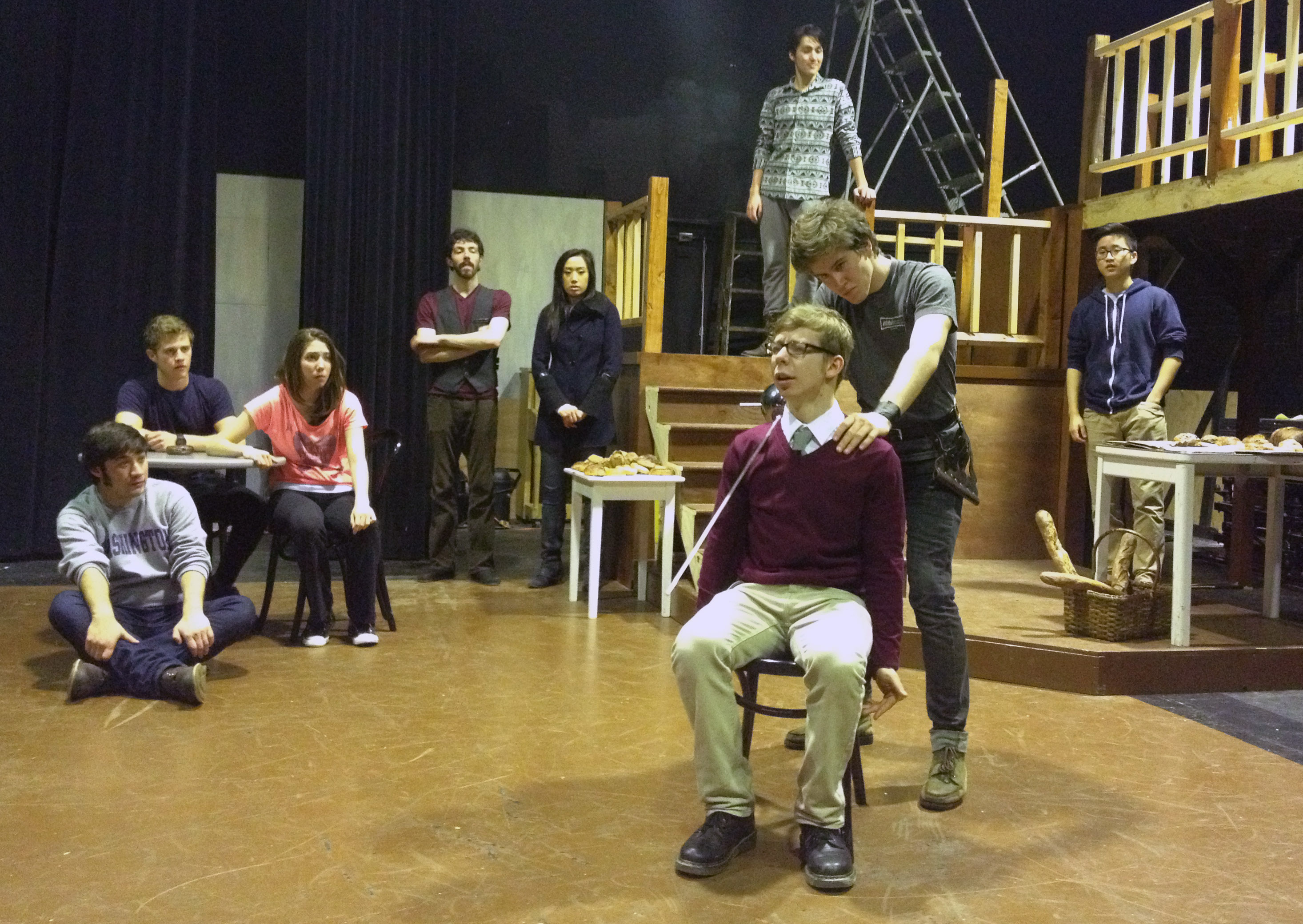actors in Undergraduate Theater Society's production of "Cyrano."