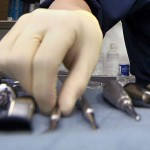 Dental tools on board the USS Abraham Lincoln.