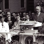 Harry Truman speaks.