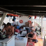 photo on boat