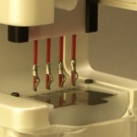close-up view of the device.