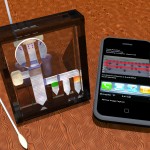 Simulated computer image of portable diagnostic device