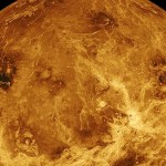 A view of the surface of Venus from NASA's Magellan mapping spacecraft.