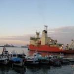 ship in harbor