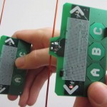 Two devices communicate without using battery power.