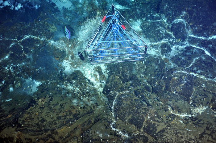 instrument on seafloor