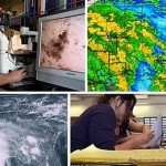 Scenes depicting online education.