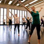 Student Annmarie Morro caught in motion during a class in advanced jazz and theater dance taught by Wilson Mendieta. Morro was accepted into the new musical theater degree program.