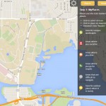 An interactive campus map that is part of the survey.