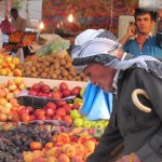 A market scene in Erbil, Iraq, from September 2011.