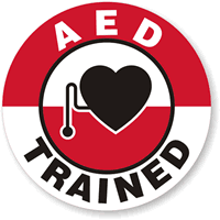 AED sticker