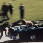 A moment from the film show by Abraham Zapruder on Nov. 22, 1963.