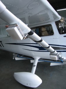 closeup of airplane