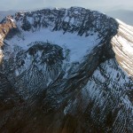 The crater of Mount St. Helens.