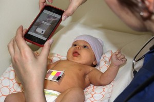 A demonstration of how the app set-up looks.