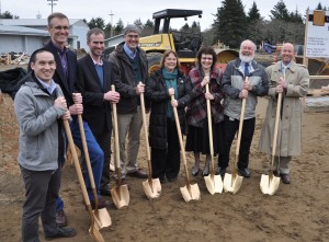 photo of people with shovels