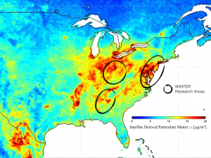 map of particulate concentration
