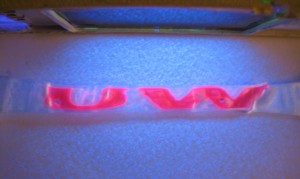 glowing UW