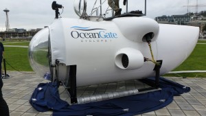 white tear-shaped submersible