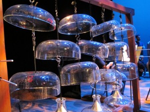 The Cloud Chamber Bowls invented by Harry Partch are included in the collection of instruments in residence at the UW.