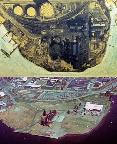 Below: Gas Works Park seen soon after it opened in 1975.