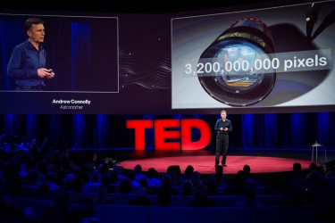 UW astronomy professor Andrew Connolly at TED2014 at the Vancouver, B.C., convention center.