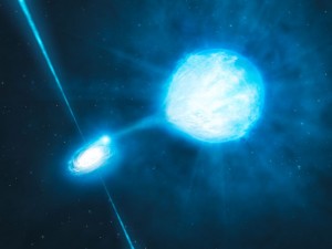 An artist's rendition of NGC 300 X-1.