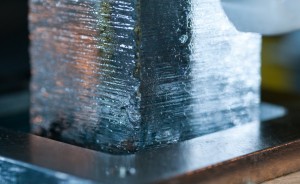 closeup of an ice core