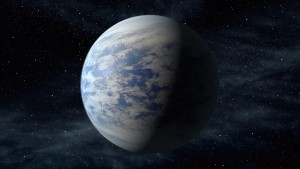 Artist's rendition of the planet Kepler-69c.