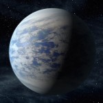 Artist's rendition of the planet Kepler-69c.