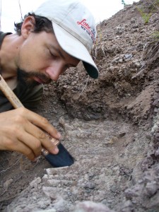 UW biology professor and Burke Museum curator of vertebrate paleontology Christian Sidor in Tanzania.