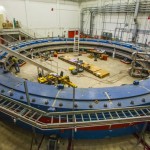 The fully assembled magnet at Fermilab.