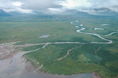 Alec River and Black Lake in Alaska