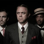 Aaron Francis Cammack, Jeffrey Fracé, and AJ Friday in “The Cradle Will Rock.”