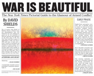 "War is Beautiful: The New York Times Pictorial Guide to the Glamour of Armed Conflict" was published Nov. 10 by Powerhouse Books.