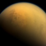 An image of Saturn's haze-shrouded moon Titan taken by the Cassini spacecraft. The UW-based Virtual Planetary Laboratory studied records of the haze on early Earth to see how such atmospheric conditions might affect an exoplanet, or one beyond our solar system. They found that such a haze might show the world is habitable, or that life itself is present.