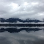 clouds on water