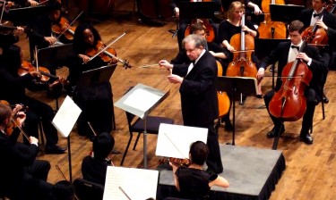 The University Symphony, conducted for the last time by longtime UW School of Music professor Peter Erös, an internationally known musician and conductor, in 2014. Erös died on Sept. 12, 2014. Melinda Bargreen profiled him in her new book from UW Press, "Classical Seattle."
