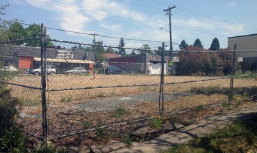 A vacant lot at Northwest 65th Street and 7th Avenue Northwest in the West Woodland section of Ballard.