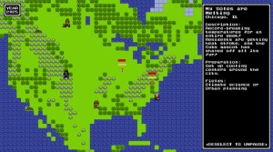 U.S. map in block graphics