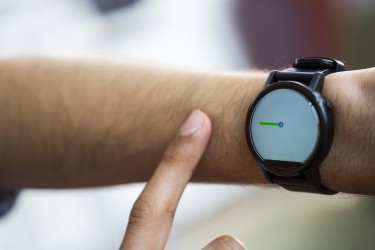 FingerIO on smartwatch photo