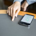 Photo of FingerIO on phone