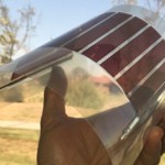 An example of flexible hybrid electronics.
