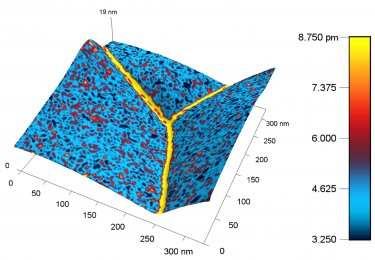 image of nanoscale details seen by probe
