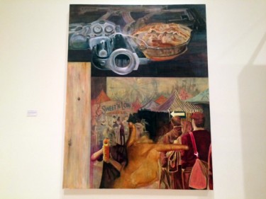 "Look Out, Kid, They Keep it All Hid," by Bryan Allen Robertson, part of his Subterranean Homesick Blues series, inspired by Bob Dylan. Part of the UW's annual MFA/M-Design show at the Henry Art Gallery.