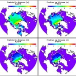 four maps of Arctic Ocean