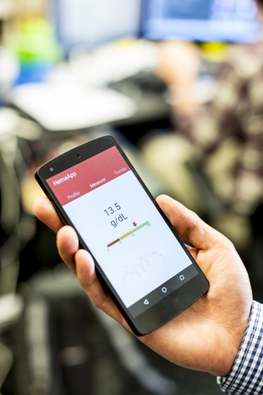 In an initial trial of 31 patients, HemaApp's results compared favorably to an FDA-approved medical device that also measures hemoglobin without using blood draws.
